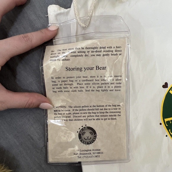 EFFANBEE BEAR ESSENTIALS-DUSTY THE RABBIT-Limited edition 231 OF 750 Pieces RARE - Picture 11 of 14